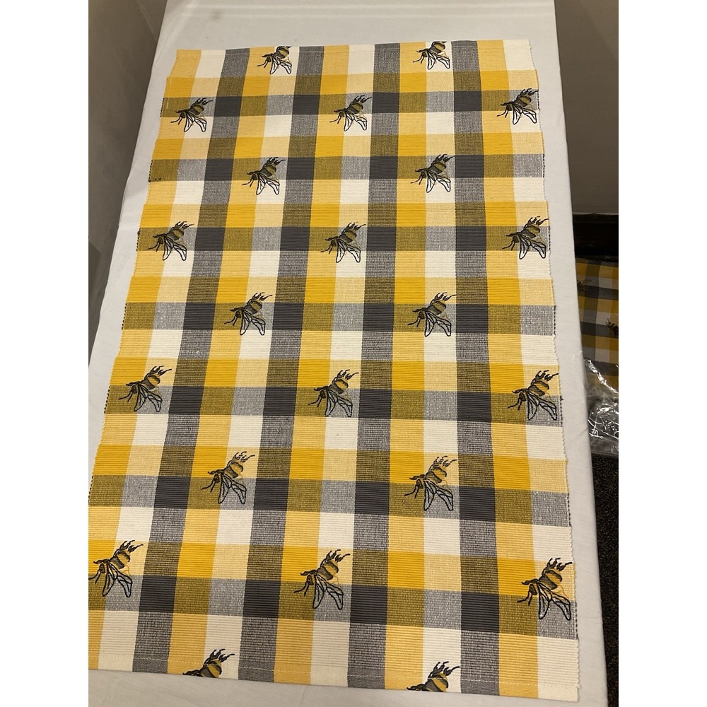 Country Bumble Honey Bee Kitchen Mat 30"x20" Table Runner‎ Floor Mat
